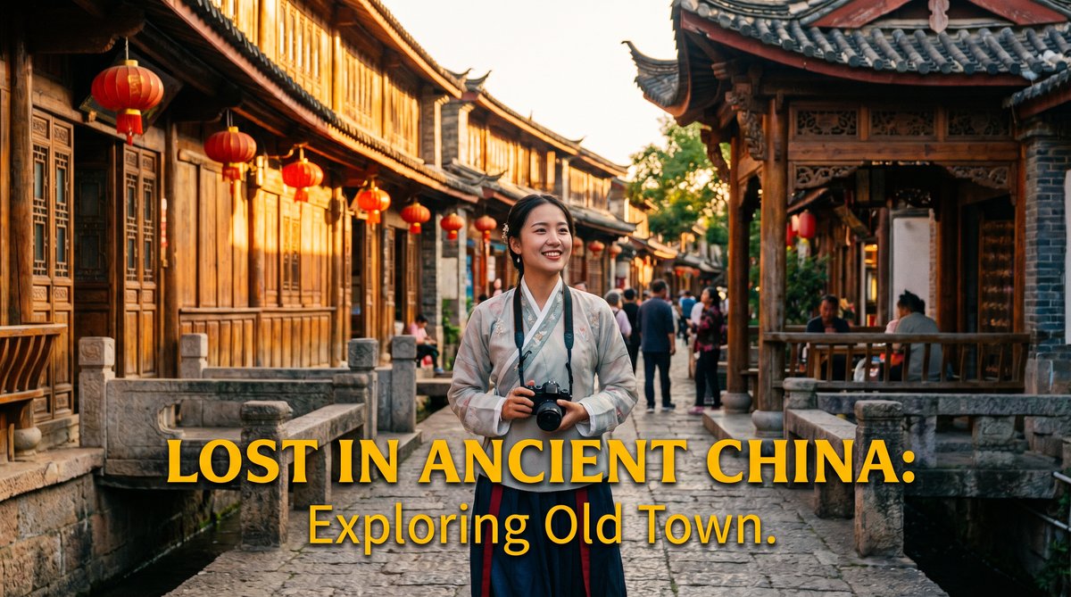 女同旅行VLOG视频《古镇探秘》
